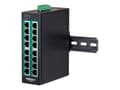 Miniatyrbild 4 av 5: TRENDnet TI-PG160 - Switch - ohanterad - 16 x 10/100/1000 (PoE+) - DIN-skenmonterbar, väggmonterbar - PoE+ (240 W) - TAA-kompatibel