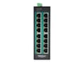 Miniatyrbild 5 av 5: TRENDnet TI-PG160 - Switch - ohanterad - 16 x 10/100/1000 (PoE+) - DIN-skenmonterbar, väggmonterbar - PoE+ (240 W) - TAA-kompatibel