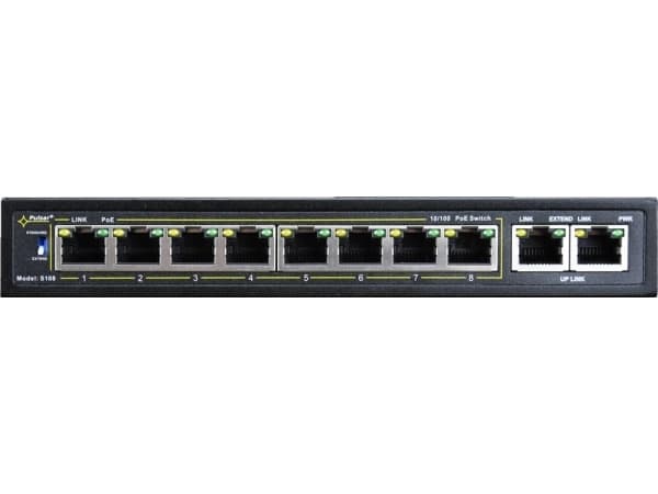 PULSAR S108, Fast Ethernet (10/100), Strömförsörjning via Ethernet (PoE) stöd