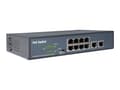 Miniatyrbild 2 av 5: DIGITUS DN-95323-1 - Switch - ohanterad - 8 x 10/100 (PoE+) + 2 x 10/100 (upplänk) - skrivbordsmodell - PoE+ (120 W)