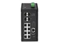 Miniatyrbild 4 av 5: Edimax Pro IGS-5408P - Switch - smart - 8 x 10/100/1000 (PoE+) + 4 x kombinations-SFP - DIN-skenmonterbar - PoE+ (240 W) - DC power