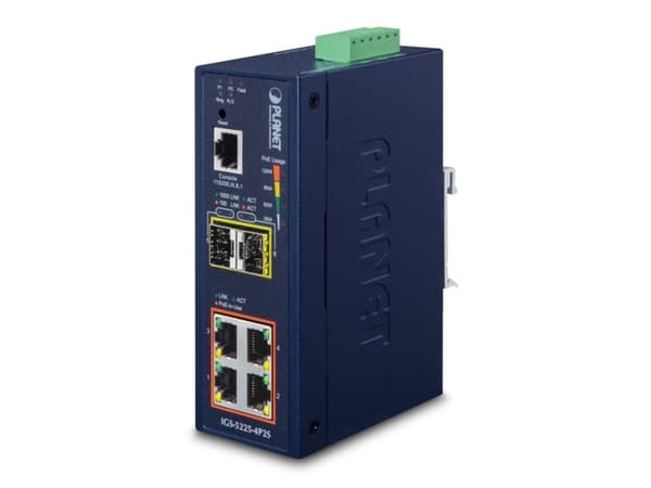 PLANET IGS-5225-4P2S, Hallittu, L2+, Gigabit Ethernet (10/100/1000), Täysin kaksipuolinen, Power over Ethernet -tuki, Seinäkiinnitteinen