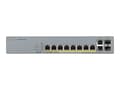 Miniatyrbild 4 av 5: Zyxel GS1350-12HP - Switch - smart - 8 x 10/100/1000 (PoE+) + 2 x 10/100/1000 (upplänk) + 2 x gigabit SFP (upplänk) - skrivbordsmodell, rackmonterbar