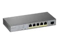 Pikkukuva 2 / 5: Zyxel GS1350-6HP-EU0101F, Hallittu, L2, Gigabit Ethernet (10/100/1000), Power over Ethernet -tuki, Seinäkiinnitteinen