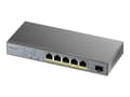 Pikkukuva 1 / 5: Zyxel GS1350-6HP-EU0101F, Hallittu, L2, Gigabit Ethernet (10/100/1000), Power over Ethernet -tuki, Seinäkiinnitteinen