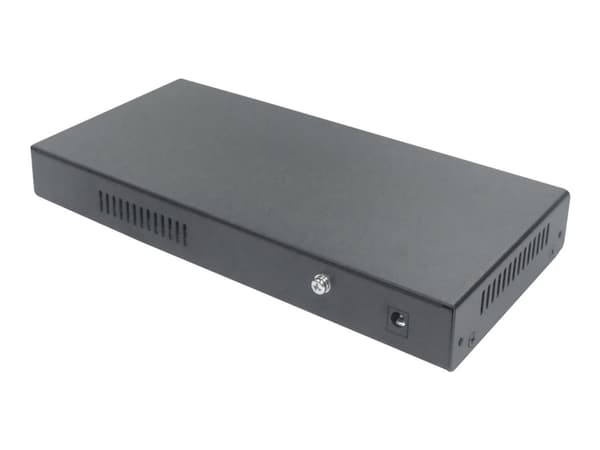 DIGITUS Professional DN-95344 - Switch - Administrerad - 8 x 10/100/1000 (PoE+) + 2 x gigabit SFP (upplänk) - skrivbordsmodell - PoE+ (86 W)