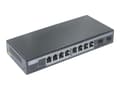 Miniatyrbild 2 av 5: DIGITUS Professional DN-95344 - Switch - Administrerad - 8 x 10/100/1000 (PoE+) + 2 x gigabit SFP (upplänk) - skrivbordsmodell - PoE+ (86 W)