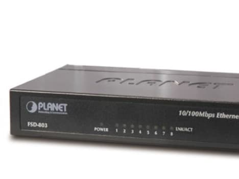 PLANET FSD-803 - Switch - 8 x 10/100 - skrivbordsmodell