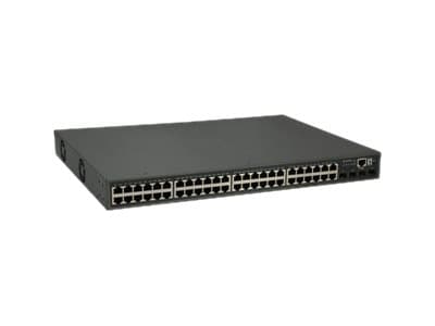 LevelOne GTP-5271 - Switch - L3 Lite - 48 x 10/100/1000 (PoE+) + 4 x 10 Gigabit SFP+ - rackmonterbar - PoE+ (400 W) Grå