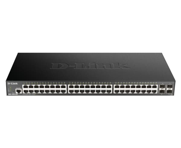 D-Link DGS 1250-52X - Switch - L3 Lite - smart - 48 x 10/100/1000 + 4 x 10 Gigabit SFP+ - rackmonterbar