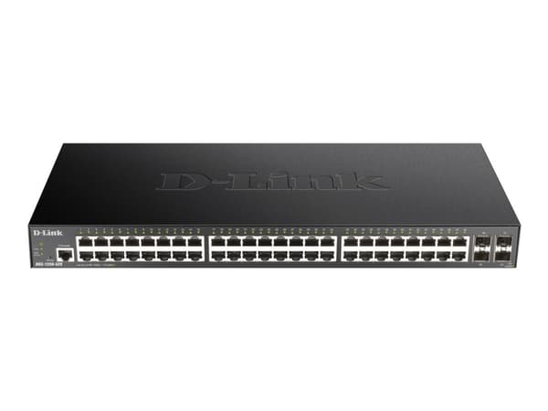 D-Link DGS 1250-52X - Switch - L3 Lite - smart - 48 x 10/100/1000 + 4 x 10 Gigabit SFP+ - rackmonterbar