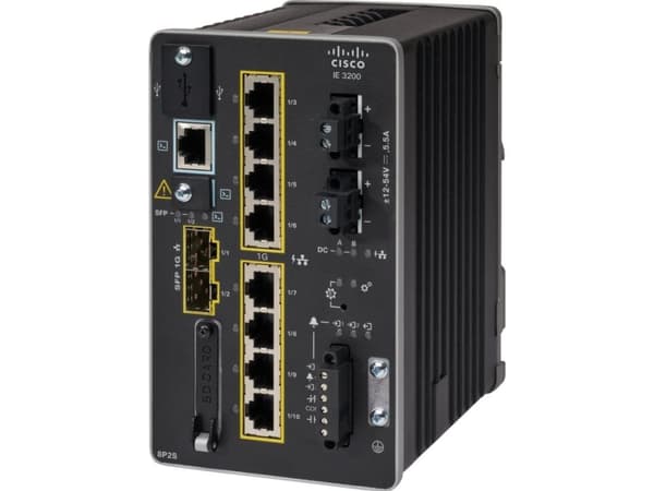 Cisco IE-3200-8P2S-E, Hallittu, L2, Fast Ethernet (10/100), Power over Ethernet -tuki