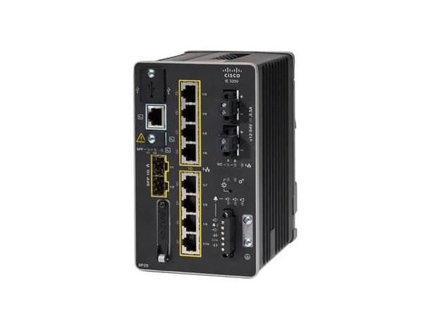 Cisco IE-3200-8P2S-E, Hallittu, L2, Fast Ethernet (10/100), Power over Ethernet -tuki