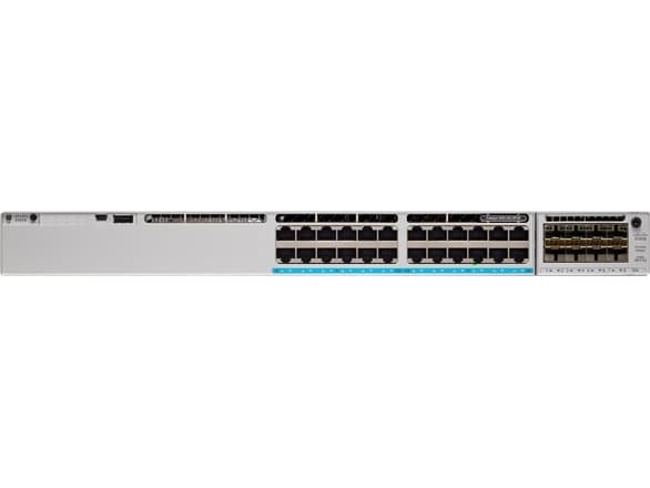 Cisco Catalyst 9300L - Network Essentials - switch - L3 - 24 x 10/100/1000 + 4 x 10 Gigabit SFP+ (opplenke) - rackmonterbar