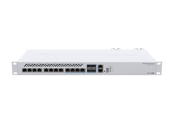 MikroTik Cloud Router Switch CRS312-4C+8XG-RM - Switch - L3 - Administrerad - 12 x 10 Gigabit Ethernet + 4 x kombo 10 Gigabit SFP+ - rackmonterbar -