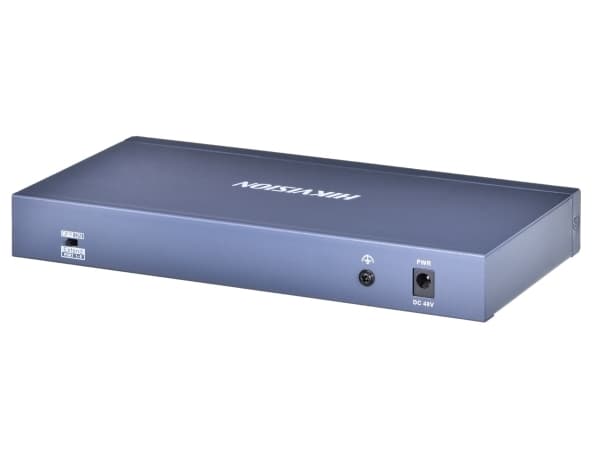 Hikvision DS-3E0310HP-E - Switch - ikke-styrt - 7 x 10/100 (High PoE) + 1 x 10/100 (PoE+) + 2 x 10/100/1000 (opplink) - stasjonær - High PoE / PoE+ (