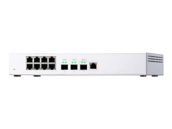 QNAP QSW-308-1C, Hallitsematon, Gigabit Ethernet (10/100/1000) Valkoinen