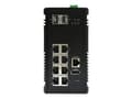 Miniatyrbilde 5 av 5: Edimax Pro IGS-5208 - Switch - Styrt - 8 x 10/100/1000 + 2 x SFP - DIN-skinnemonterbar, veggmonterbar - DC-strøm