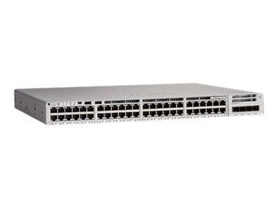 Cisco Catalyst 9200L - Network Essentials - switch - L3 - Administrerad - 12 x 100/1000/2.5G/5G/10GBase-T + 36 x 10/100/1000 (PoE+) + 4 x 10 Gigabit Grå
