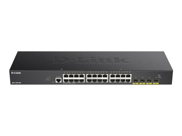 D-Link DGS 1250-28X - Switch - L3 Lite - smart - 24 x 10/100/1000 + 4 x 10 Gigabit SFP+ - rackmonterbar
