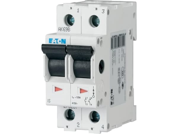 Huvudströmbrytare 2-polig 25 A 2 NO-kontakter 2 NO-kontakter 240 V/AC 276263 (276263)