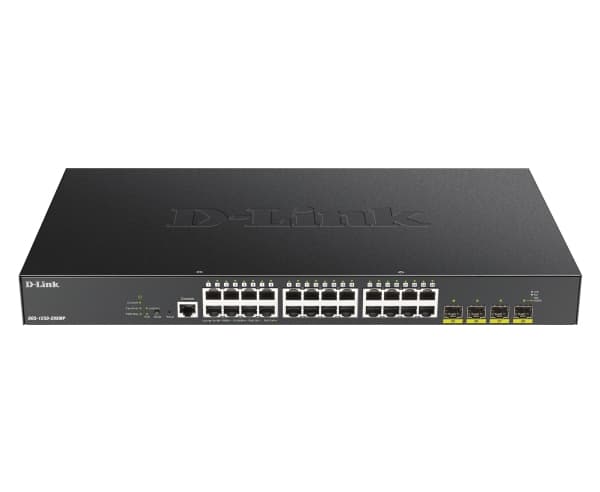 D-Link DGS-1250-28XMP, Hallittu, L3, Gigabit Ethernet (10/100/1000), Täysin kaksipuolinen, Power over Ethernet -tuki, Telineasennus