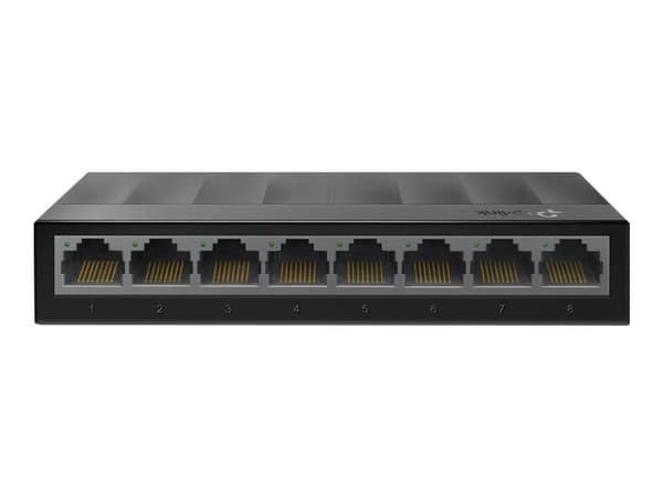 TP-Link LiteWave LS1008G - Switch - ohanterad - 8 x 10/100/1000 - skrivbordsmodell, väggmonterbar