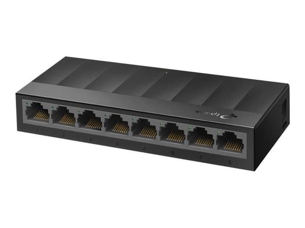 TP-Link LiteWave LS1008G - Switch - ohanterad - 8 x 10/100/1000 - skrivbordsmodell, väggmonterbar
