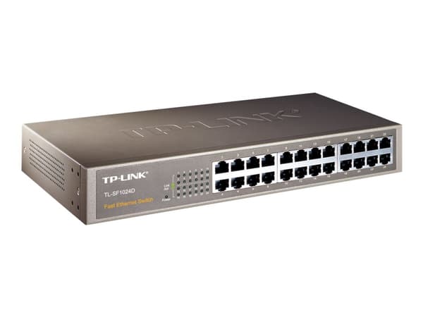 TP-Link TL-SF1024D - Switch - 24 x 10/100 - skrivbordsmodell