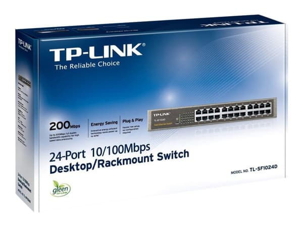 TP-Link TL-SF1024D - Switch - 24 x 10/100 - skrivbordsmodell