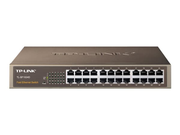 TP-Link TL-SF1024D - Switch - 24 x 10/100 - skrivbordsmodell