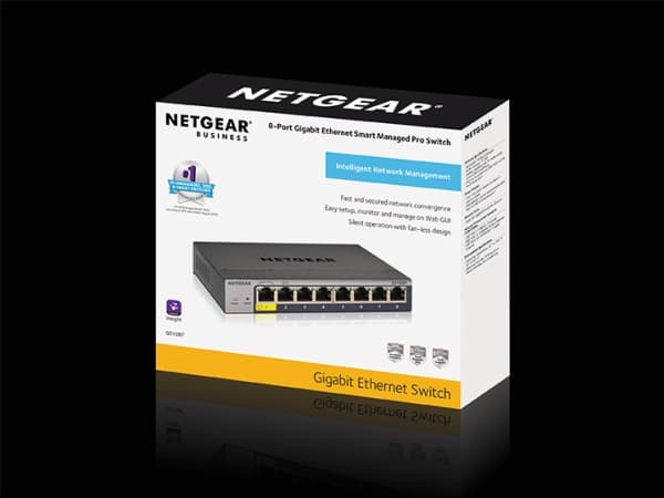 NETGEAR GS108Tv3, Hallittu, L2, Gigabit Ethernet (10/100/1000), Täysin kaksipuolinen