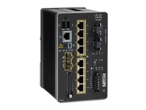 Cisco Catalyst IE3200 Rugged Series - Network Essentials - switch - Administrerad - 8 x 10/100/1000 + 2 x Gigabit SFP - DIN-skenmonterbar - DC power