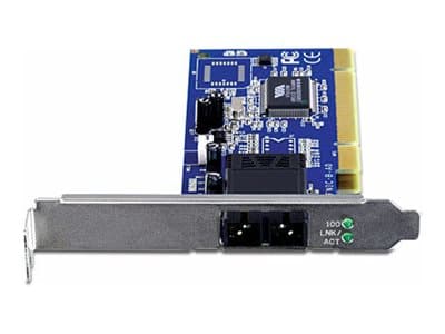 TRENDnet TE100-PCIFC - Nettverksadapter - PCI - 10/100 Ethernet - 1310 nm - TAA-samsvar