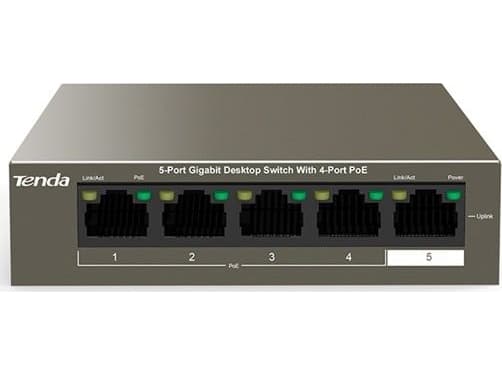 Tenda Managed Switch TEG1105P-4-63W4-portti 1GbE PoE 63W