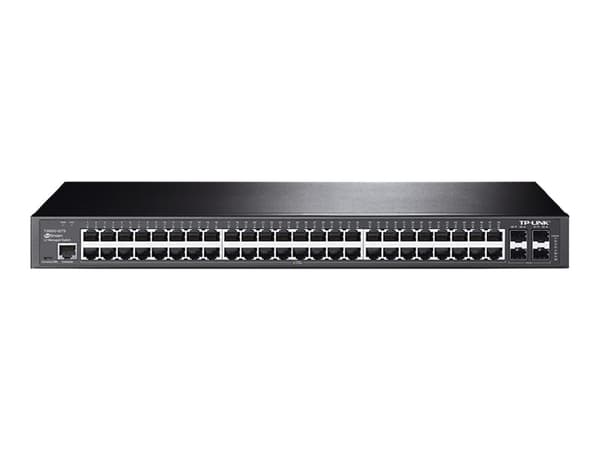 TP-Link JetStream T2600G-52TS - Switch - Administrerad - 48 x 10/100/1000 + 4 x SFP - rackmonterbar