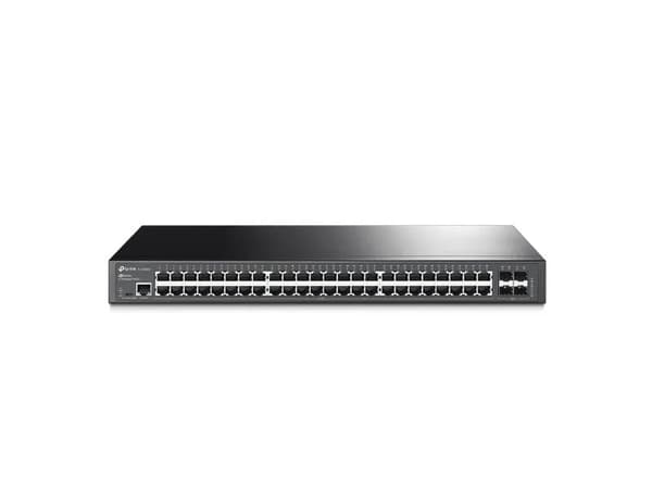 TP-Link JetStream T2600G-52TS - Switch - Administrerad - 48 x 10/100/1000 + 4 x SFP - rackmonterbar