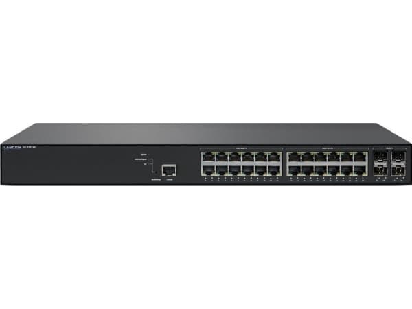 LANCOM GS-3528XP - Switch - L3 Lite - Administrerad - 12 x 10/100/1000 (PoE+) + 12 x 100/1000/2.5G (PoE+) + 4 x 10 Gigabit SFP+ - skrivbordsmodell, r