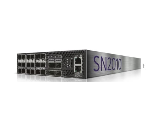 Mellanox Spectrum SN2010 - Kytkin - L3 - Hallittu - 18 x 25 Gigabitin SFP28 + 4 x 100 Gigabitin QSFP28 - edestä taaksepäin suuntautuva ilmavirta - te