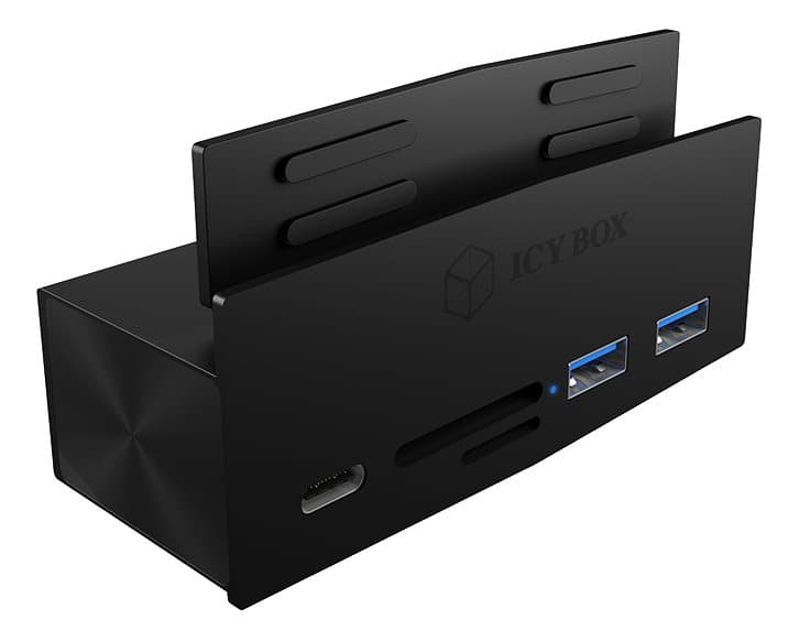 5-port USB 3.0 clamp hub and cardreader