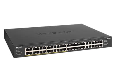 NETGEAR GS348PP - Switch - ohanterad - 48 x 10/100/1000 (24 PoE+) - skrivbordsmodell, rackmonterbar - PoE+ (380 W)