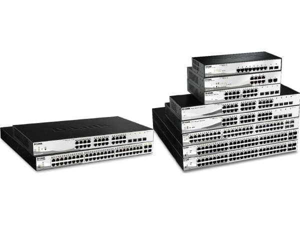 D-Link Web Smart DGS-1210-20 - Kytkin - Hallittu - 16 x 10/100/1000 + 4 x Gigabit SFP - pöytäkone, telineeseen asennettava