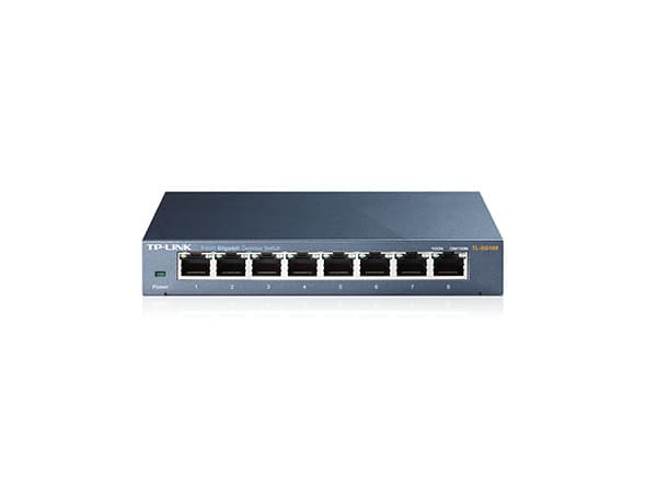 TP-Link TL-SG108 - Switch - 8 x 10/100/1000 - skrivbordsmodell