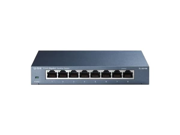 TP-Link TL-SG108 - Switch - 8 x 10/100/1000 - skrivbordsmodell