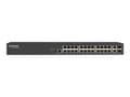 Miniatyrbild 2 av 5: Black Box - Switch - L2+ - Administrerad - 24 x 10/100/1000 + 2 x kombinations-Gigabit SFP - rackmonterbar