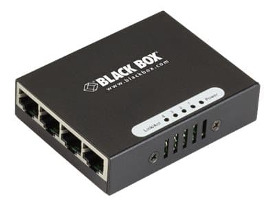 Black Box LGB304AE, Gigabit Ethernet (10/100/1000), Täysin kaksipuolinen musta