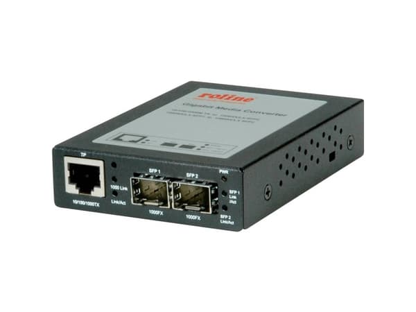 ROLINE Gigabit Converter, RJ-45 to Mini GBIC, 1000 Mbit/s, 1000 Mbit/s