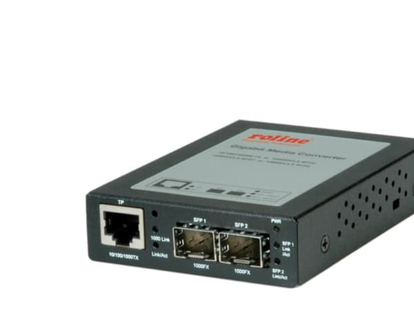 ROLINE Gigabit Converter, RJ-45 to Mini GBIC, 1000 Mbit/s, 1000 Mbit/s