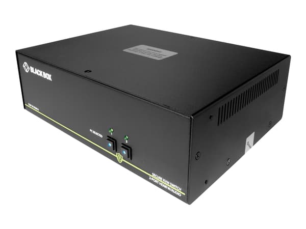 Black Box SECURE NIAP - Single-Head - omkopplare för tangentbord/video/mus/ljud - 2 x KVM/ljud - 1 lokal användare - skrivbordsmodell - TAA-kompatibe