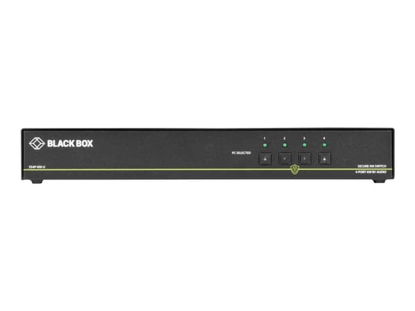 Black Box SECURE NIAP - Tangentbord/mus/ljudomkopplare - 4 x tangentbord/mus/ljud - 1 lokal användare - skrivbordsmodell - TAA-kompatibel